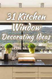 There are red curtains, white snowflakes, silhouettes. 31 Kitchen Window Decorating Ideas That Will Inspire You Home Decor Bliss