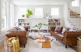 We Can T Stop Dreaming Of This Modern Farmhouse Family Home Brown Couch Living Room Brown Living Room Brown Living Room Decor