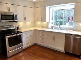 Under Cabinet Lighting Valence For Led Dals Pucks Added White Shaker Cabinets Kitchen Layout Kitchen Design Small 10x10 Kitchen
