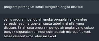 Perangkat lunak aplikasi menggunakan kapasitas komputer secara langsung untuk tugas tertentu dan digunakan untuk mengetik dokumen, memanipulasi foto, merancang rumah, grafik, dan angka. Program Perangkat Lunak Pengolah Angka Disebut Brainly Co Id