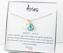 Aries Zodiac Gold Necklace Aries March Necklace March Etsy Aries Jewelry March Birthstone Jewelry March Birth Stone