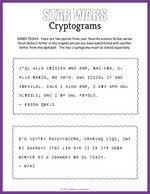 Maybe you would like to learn more about one of these? Printable Cryptogram Puzzles