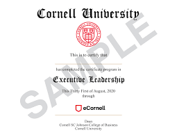 Cornell university is in the top 1% of universities in the world, ranking 7th in the united states and 8th globally. Ecornell Professional Certificate Program Executive Leadership
