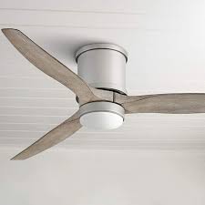 Featuring reversible blades, the fan's contemporary brushed nickel finish is complemented by both the walnut blade finish and the maple blade finish for a beautiful aesthetic in your space. 52 Hinkley Hover Brushed Nickel Wet Led Hugger Ceiling Fan 84j81 Lamps Plus