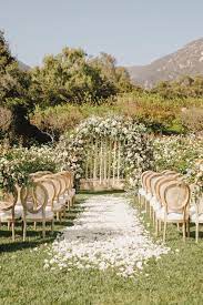 Floral Fairytale This Ethereal Wedding At San Ysidro Ranch Will Sweep You Off Your Feet Outdoor Wedding Ethereal Wedding Garden Weddings Ceremony