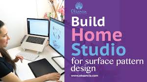 Surface pattern design database, brugge, belgium. How To Build A Home Studio For Digital Surface Pattern Designers Designer Desk Tour Youtube