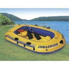 Amazon Com Intex Challenger 3 Inflatable Boat With Oars Three Man Blow Up Raft Sports Outdoors Raft Boat Pelican Boats Inflatable Rafts