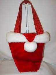 Carolinapig Santa Hat Purse Tutorial Christmas Sewing Christmas Purse Classy Christmas