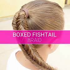 Boxed Fishtail Braid Video Tutorial Boxed Braid Fishtail Hairstyle Hairstyles Tutorial Video Fish Tail Braid Long Hair Styles Hair Braid Videos
