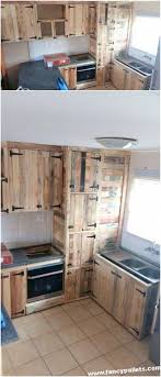 Inexpensive Diy Recycling Pallet Kitchen Cabinet Pallet Kitchen Cabinets Recycled Kitchen Pallet Kitchen