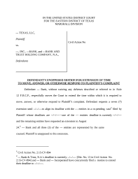 Check spelling or type a new query. Motion For Extension Of Time To File Answer Attorney Docs The Legal Document Marketplace
