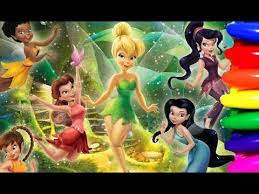 Printable tinkerbell with her friends coloring page. Disney Fairy Princess Tinkerbell And Friends Coloring Book Page Fun For Kids To Learn Art Youtube