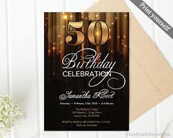 Black And Gold Party Invitations Templates Free Modern Gold And Black 50th Birthday Invitation Template 30th 40th An Elegant 40th Birthday Invitations 40th Birthday Invitations Birthday Invitation Templates