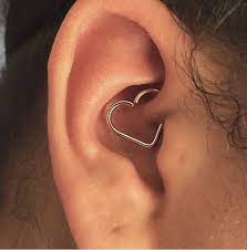 Excited To Share The Latest Addition To My Etsy Shop Cartilage Heart Earring Daith Piercing Helix Tragus Rook Eyebro Piercings Ear Jewelry Ear Piercings