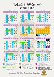 Kalendar Puasa Sunat Dan Wajib 2017 Periodic Table Dan
