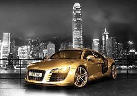 Gold R8 Super Cars Audi Audi R8