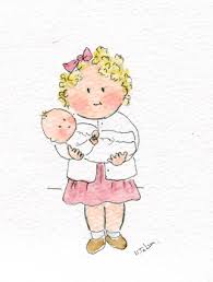 New Baby Sibling Baby Card Handmade And Printed From An Original Watercolour By Heather Tatum Cards New Baby Baby Cards Card Illustration Baby Cards Handmade