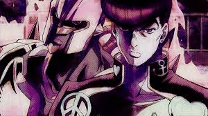 Diamond is unbreakable manga and anime tv series character josuke higashikata standing with his stand crazy diamond behind him with dark smokes on a black background. Crazy Diamond Jojo S Bizarre Adventure Hd Wallpaper Background Image 1920x1080