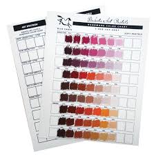 Holbein Blank Color Chart Dakota Art Pastels