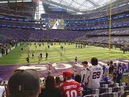 u s bank stadium section 143 home of minnesota vikings