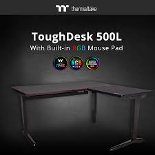 Rgb led pixel touch reactive gaming table: Thermaltake Introduces The Toughdesk 500l Rgb Battlestation Gaming Desk Enostech Com