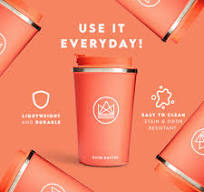 Neon Kactus Insulated Coffee Cup | Travel Mug | Double Wall ...