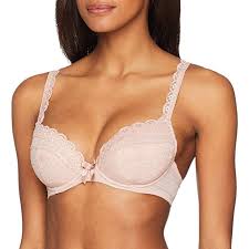 Pour Moi Womens Rebel Padded Plunge Bra Everyday