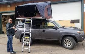 Toyota 4runner With Ikamper Skycamp Rooftop Tent Freshly Installed On A Rhino Rack Backbone With Pioneer Platform At Alti Overland Gear Roof Top Tent Roof Rack