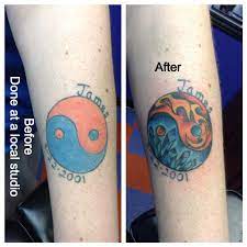 Yin and yang fire and ice collection of 25 yin yang fire tattoo design the yin and yang chakra of the nine tails. Fire And Ice Yin Yang By Cat Johnson Tattoonow