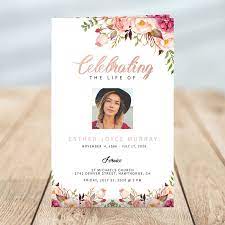 If you are planning a celebration of life event. Gentle Florals Life Celebration Funeral Program Template Urns Online