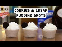 Birthday Cake Pudding Shots Tipsy Bartender Cookies And Cream Pudding Shots Recipe Pudding Shots Pudding Shots Alcohol Cookies And Cream