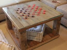 How To Build A Rustic Checkerboard Table Checkerboard Table Game Room Decor Game Room Family