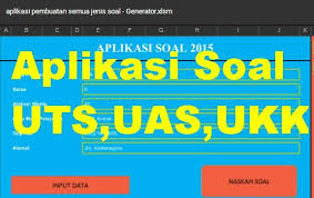Aplikasi Soal Uts Uas Ukk Aplikasi Kartu Sekolah