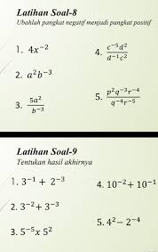 Bentuk umum dari perpangkatan adalah. Bilangan Berpangkat Negatif Brainly Co Id