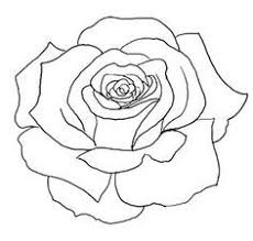 Black And White Flower Outline Tattoo Traditional Black And White Rose Tattoo Google Search Rose Outline Tattoo Flower Outline Tattoo Flower Outline