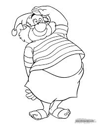 Hours of fun await you by coloring a free drawing disney peter pan peter pan is a character originally created by the englishman j. Smee Coloring Pages Kidsuki