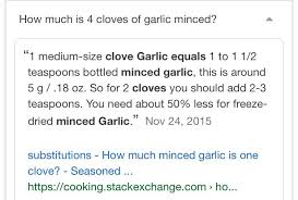 How many teaspoons is a clove of garlic Garlic Cloves To Minced Conversion Garlic Cloves Recipe Boards Herbs Spices