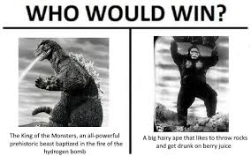 A subreddit to discuss the shared universe of monster films produced by legendary pictures, including godzilla (2014), kong: Godzilla Vs King Kong Who Would Win Godzilla Funny Godzilla Vs Godzilla