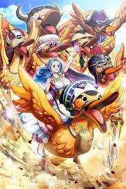 ビビと超カルガモの精鋭達 ワンピースルフィ ゾロワンピース onepiece イラスト