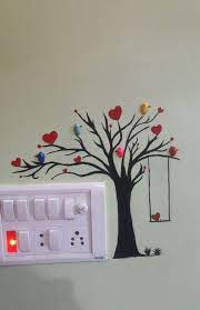 I am no artist at allll & this is challenging yet relaxing and satisfying. Wall Decoration Diy Wall Painting Wall Painting Decor Simple Wall Paintings