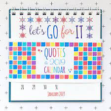 2020 2021 Inspirational Quotes Desk Calendar Featuring A Etsy Desk Calendars Desk Calendar Design Calendar Design