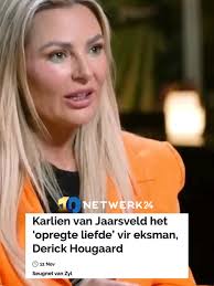 Liefdesband tussen Karlien van Jaarsveld en Derick Hougaard