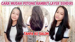 Maybe you would like to learn more about one of these? Cara Potong Rambut Layer Sendiri Di Rumah How I Cut My Own Hair In Layers Youtube