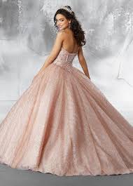Strapless Glitter Quinceanera Dress By Mori Lee Vizcaya 89199 Pretty Quinceanera Dresses Quincenera Dresses Quinceanera Dresses Pink