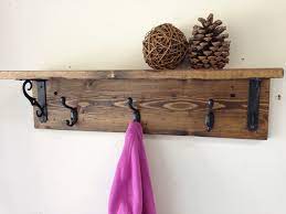 Wooden Wall Hooks Coat Racks For Rustic Bedroom Decor Ideas Coat Hooks On Wall Coat Rack Wall Diy Coat Rack