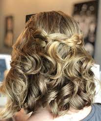 Bella Bombshells Prom Hairstyles For Short Hair Braided Prom Hair Half Up Curls