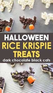Halloween Rice Krispie Treats Recipe Dark Chocolate Black Cats Recipe Rice Krispie Treats Halloween Rice Krispie Treats Krispie Treats Recipe