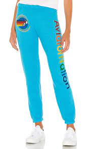 Aviator Nation Sweatpants In Neon Blue Revolve