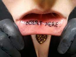 A beautiful piece done by katie ann. Is An Inner Lip Tattoo A Good Idea For You Tattooli Com