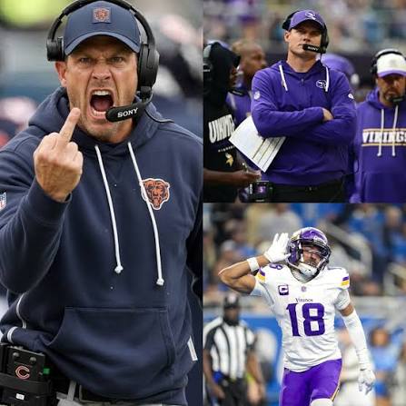 HE'S CHEATING!” Mere seconds after a shocking 3–9 loss to the Vikings at Soldier Field, Bears head coach Ben Johnson flew into a rage; pointing directly at the entire Vikings squad, he